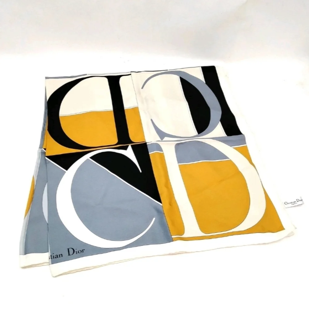 Christian Dior Monochrome Logo Scarf